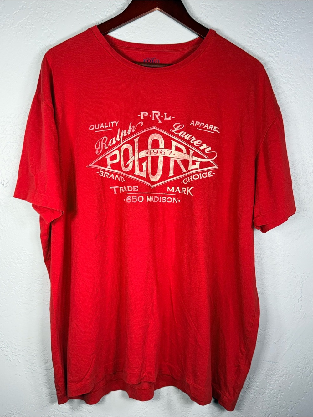 Polo Ralph Lauren Red Graphic Crewneck Tee